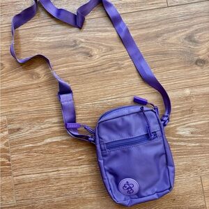 Baboon to the Moon purple crossbody bag